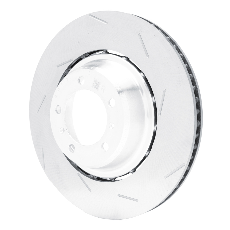 Porsche Panamera Brake Rotor (1) - Right Rear - R1 Concepts - Slotted Carbon Alloy GeoMET - `17-`21